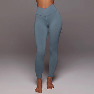 XW-BM050ジムレディースクラシックカスタムスリムフィットパンツV字型ハイウエストフィット - Product Image 2