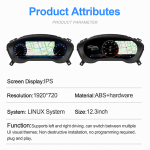 หน้าจอแสดงผลดิจิตอล LCD ขนาด 12.3 นิ้ว สำหรับรถยนต์ Cadillac SRX ปี 2013-2015 ระบบ Linux รองรับ OEM ODM - Product Image 2