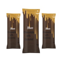 Heal Seal Food Packaging Bag Brown Kraft Chocolate Fruit Nut Snack Granola Energy Bar Wrapper Packaging