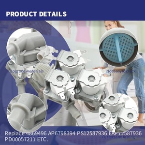 Válvula de entrada de agua fría para lavadora 5221ER1003S DC12V de plástico, fácil instalación, compatible con LG - Product Image 2