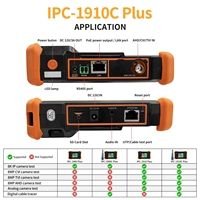 Moniteur CCTV Rsrteng IPC-1910C Plus 4 pouces, testeur de caméra IP 8K, testeur de câble POE, testeur de câble TVI CVI AHD, outils réseau WiFi, traceur de câble