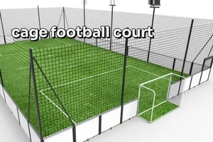 Terrain <span class=keywords><strong>de</strong></span> football modulaire MCG, <span class=keywords><strong>cage</strong></span> <span class=keywords><strong>de</strong></span> football portable avec structure en acier anti-corrosion, provenant d'une usine <span class=keywords><strong>de</strong></span> 60000 m² - Product Image 2
