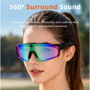 V06 Outdoor Smart <b>Glasses</b> <b>with</b> 800W <b>Camera</b> 260mAh Battery & App Control for Riding & Hiking - Product Image 4