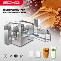 Machine d'emballage automatique ECHO pour le remplissage et la fermeture de sachets préformés pour la mayonnaise