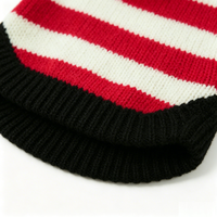 Joli pull à capuche rayé pour chien, pull en tricot, manteau chaud pour petits chiens, automne hiver