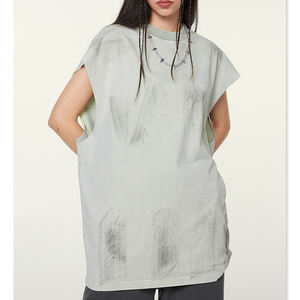 Camiseta sin Mangas de Alta Calidad para Hombre, Estilo Vintage, Gruesa, Personalizada con Logotipo Impreso, Lavado Ácido, Algodón, Unisex - Product Image 6