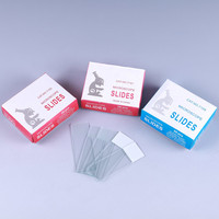 7101 7102 Customized Boxes Disposable Cut Edges Plain Glass Microscope Slide