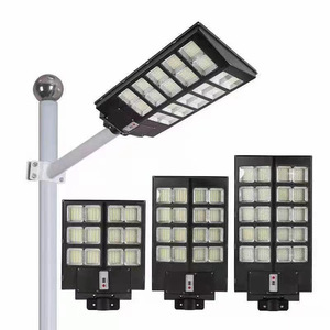 Lampadaire solaire tout-en-un à LED 2000W IP65 étanche Détecteur de mouvement <span class=keywords><strong>Temps</strong></span> d'éclairage 12 heures ABS pour l'extérieur Routes Jardins - Product Image 6