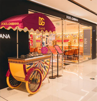 Nouveau chariot mobile Yicheng en acier, moderne et compact, pour snacks de rue, mini-glaces pilées, chariot de restauration, camionnette, remorque - En promotion