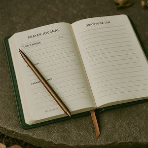Diario de Oración Verde, Cuaderno Devocional Cristiano con Cruz Grabada en Relieve, Imitación Piel, con Marcapáginas de Cinta para el Estudio Diario de la Biblia - Product Image 3