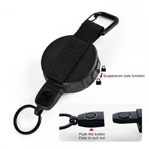 High Quality 2M Fiber Rope Retractable Customized Design Multifunction Heavy Duty Anti-Lost Keychain Badge Holder ABS Accessory - Product Image 4
