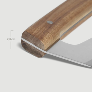 Cortador de <span class=keywords><strong>Pizza</strong></span> con Mango de Madera de Acacia y Cubierta de PP, Apto para Uso Alimentario - Product Image 3