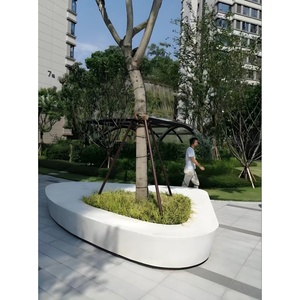 Siège de piscine GRC en terrazzo translucide, tabouret en pierre Teko, forme personnalisée, béton apparent UHPC Sinbad008 Guangdong - Product Image 4