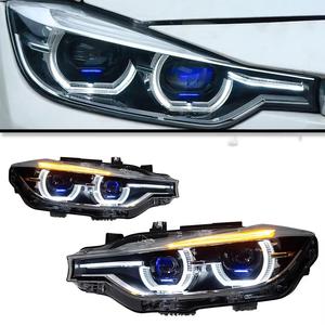 High Quality 12V LED Headlamp Assembly for 13-18 3 Series F30 Spoon <b>Spotlight</b> 320i 325i Dual Lens 6000k White Light New Brand Ne - Product Image 4