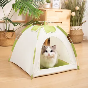 모든 애완 동물 주택 및 가구를 위한 통기성 캠프 침대가 있는 범용 분리 및 빨 수 있는 애완 동물 텐트
