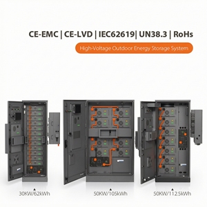 LITHTECH 30KW 100KW 50KWH 50kWh High Voltage LiFePO4 Commercial Solar <b>Energy</b> <b>Storage</b> <b>System</b> ESS 204.8V 280AH Lithium - Product Image 3