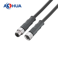 Haute qualité 10mm 3pin mâle femelle connecteur en métal M08 carte PCB type de soudure prise mâle IP65 connecteur Led