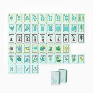 <span class=keywords><strong>Juego</strong></span> de Mahjong Americano de Acrílico Premium de 160 Piezas con Estampado de Animales de Lujo Serengeti, para Entretenimiento Nocturno de Chicas a la Moda - Product Image 4