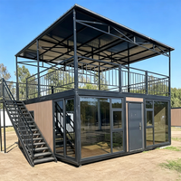Maisons conteneurs faciles à assembler de 20 pieds et 40 pieds, maisons préfabriquées modulaires, villas de vacances préfabriquées, maison conteneur