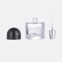 Flacon de parfum en verre vide, emballage rond pour vaporisateur de parfum, 30 ml, 50 ml, 100 ml, OEM ODM personnalisé, vente en gros