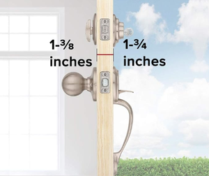 مجموعة مقابض وقفل باب مقدمة، مقابض دخول خارجية مع مقبض باب داخلي، اختيار مفتاح ذكي أمني مقاوم - Product Image 5
