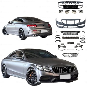 Pièces de carrosserie pour Mercedes-Benz W205 C-Coupé 2015+ – Amélioration <span class=keywords><strong>C43</strong></span> C63 <span class=keywords><strong>AMG</strong></span> – Accessoires automobiles : Capot, Calandre, Ailes, Diffuseur, Embouts, Kits carrosserie - Product Image 1