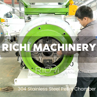 Precio de la Máquina de Pellets de Paja de Cacahuete RICHI - Fabricantes de Máquinas de Pellets de Biomasa de Bajo Consumo Energético en Gujarat