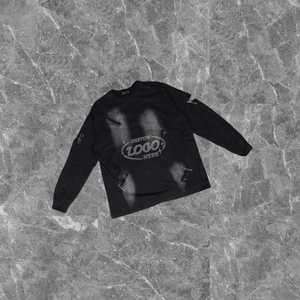 T-shirt surdimensionné pour homme en coton épais, sérigraphié vintage, délavé à l'acide - Product Image 1