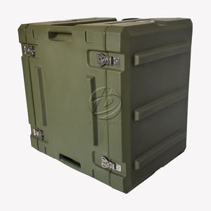 Rotomolding OEM/ODM Aluminum Frame Tool Box Waterproof IP65 Shockproof Dustproof Plastic Portable Power <strong>Rack</strong> <strong>Case</strong> 2U 4U 6U <strong>8U</strong> - Product Image 3