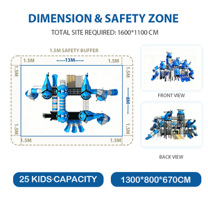Ensemble de jeux <span class=keywords><strong>d</strong></span>'extérieur pour enfants certifié CE/ASTM, toboggan commercial sur le thème de l'<span class=keywords><strong>hélicoptère</strong></span>, résistant aux UV, robuste - Product Image 4