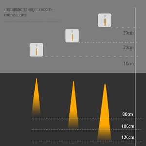 86 loại nhúng LED bước chân đèn với Nhôm Cơ sở hành lang cầu thang cơ thể con người cảm ứng lối đi bước chân góc tường đèn - Product Image 3