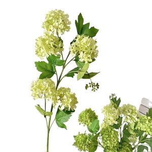Yasunobu <b>Hydrangea</b> <b>Artificial</b> Flowers 5 Heads Light Green Silk Flower Indoor Decor Wedding Photography Props - Product Image 5