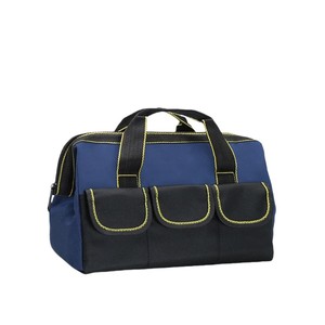 Sac de transport d'outils en tissu Oxford 600D avec fermeture éclair, étanche, pour électricien, avec fond rigide, vente en gros - Product Image 5