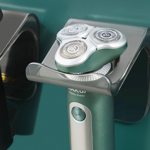 Electric Shaver Holder Wall Mounted Razor Shelf Durable Bathroom <b>Storage</b> <b>Rack</b> Simple Design - Product Image 2