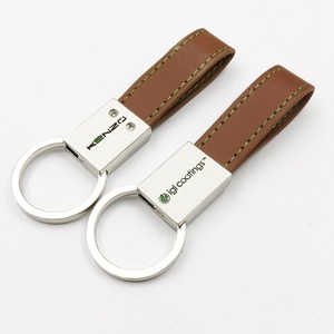 Oneway Wholesale Custom Logo Sublimation PU Leather Keychain <b>Blank</b> Car Kering <b>Key</b> Holder Elegant Leather Keychain Unique Design - Product Image 1