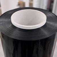 Cinta Adhesiva de Doble Cara de PET Negra Resistente a los Rayos UV, Resistente al Envejecimiento, Acrílico Modificado, Fuerte Adhesión Inicial, Adhesión Final para Electrónica