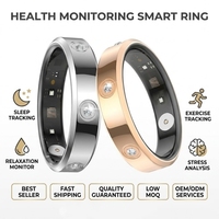 Anillo Inteligente de Salud 2026 con IA para Mujeres y Hombres, Diseño Super Delgado, Monitor de Fitness y Estrés, Resistente al Agua, Control Remoto por Aplicación, Reloj Despertador, IP68