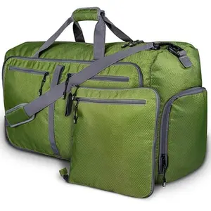 Складная спортивная сумка RPET на заказ, сумка для багажа, складные дорожные сумки из переработанных полиэтиленовых пластиковых бутылок
