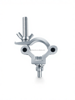 Mini pince de fixation en alliage d'aluminium 0,8 pouce (19-23) mm, coupleur pivotant modulaire portable pour charge légère, capacité 60 kg, pince de fixation pour scène