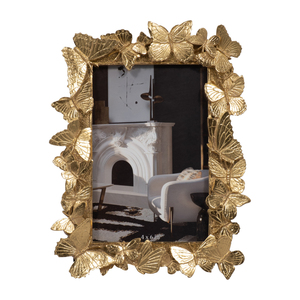 Cornice decorativa a forma di farfalla 4x6 pollici in resina per decorazioni da tavolo, ingresso, camera da letto - Product Image 1