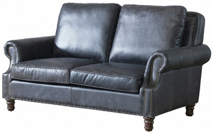 Sofá Chesterfield clásico de 2 plazas hecho con cuero premium para un confort absoluto, elegante asiento para sala de estar y duradero. - Product Image 3