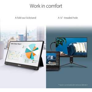 Moniteur portable Asus ZenScreen 16 pouces, écran IPS Full HD LED avec support pour ordinateur portable, PC, téléphone - Product Image 5
