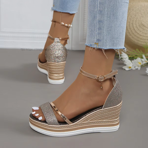 Women <b>Platform</b> Thick Sole Big Fish Mouth <b>Wedge</b> Beach <b>Sandals</b> Summer New European and American Roman <b>Sandals</b> - Product Image 6