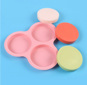 Silicone Muffin Top Chảo <span class=keywords><strong>3</strong></span> Khoang Chịu Nhiệt 450f Không Khí Nồi Chiên Trứng Chảo Cho Nướng Bánh Công Cụ Bakeware Khuôn - Product Image 2