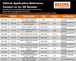 ปลายก้านผูกพวงมาลัย ME-2954 MASUMA อะไหล่ช่วงล่างรถยนต์ สำหรับ TOYOTA - Product Image 2