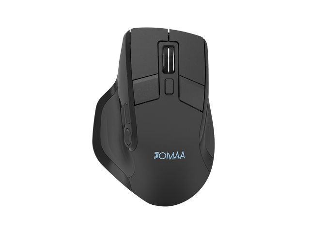 JOMAA Ergonomic Wireless Mouse USB&BT Rechargeable Silent Mice with OLD Screen Display 5 Programmable Buttons for Mac PC LAPTOP