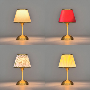 مصباح طاولة لاسلكي رائع ومدمج الطراز ، مصباح ليلي من القماش الرائع ، مصباح طاولة قابل لإعادة الشحن ، مصباح طاولة - Product Image 2