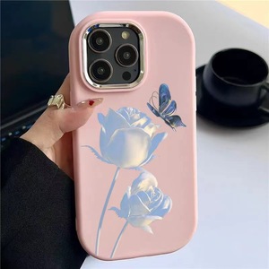 Cover <span class=keywords><strong>per</strong></span> iPhone 15 14 13 12 17 Pro Max con Motivo a Farfalla Blu e Fiore, Accessorio <span class=keywords><strong>per</strong></span> Cellulare a Forma di Conchiglia <span class=keywords><strong>per</strong></span> Ragazze - Product Image 6