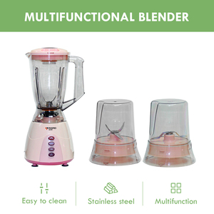 Mixeur ménager multifonction 3 en 1 de grande capacité Mixeur à jus & Smoothie Maker avec choop et broyeur - Product Image 6