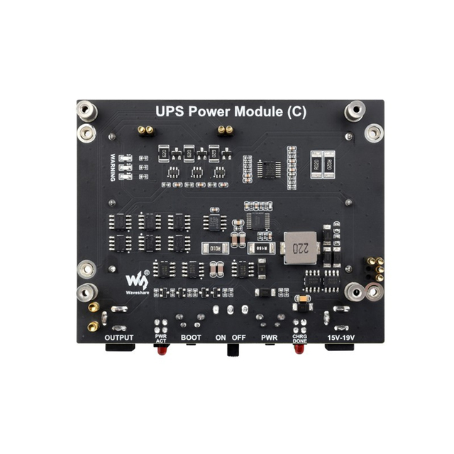 Uninterruptible Power Supply UPS Module (C) For Jetson Orin, Supports 21700 Li battery (NOT included), Pogo Pins Connector